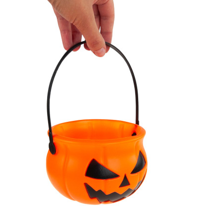 TG66295 – kbelíček, nádoba na sladkosti, halloweenský kbelíček s motivem dýně