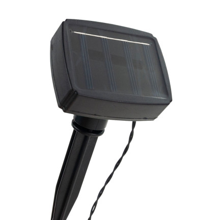 TG66774 solární zahradní lampa, ratan, ratanové LED lampičky (4 ks), solární zapichovací sloupek