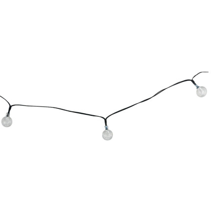 TG71398-2 SOLÁRNÍ LAMPA GIRLANDA 20LED 5M ZAHRADNÍ LAMPA PRO BALKONOVÝ ŘETĚZEC STUDENÉ SVĚTLO