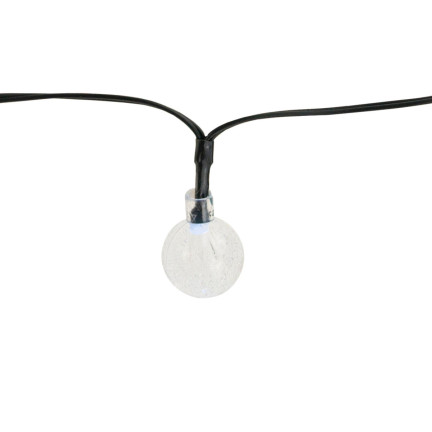 TG71398-2 SOLÁRNÍ LAMPA GIRLANDA 20LED 5M ZAHRADNÍ LAMPA PRO BALKONOVÝ ŘETĚZEC STUDENÉ SVĚTLO