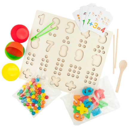 TG67012 dřevěná montessori skládačka pro výuku matematiky