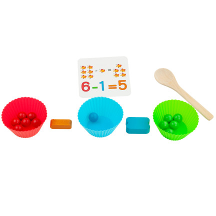 TG67012 dřevěná montessori skládačka pro výuku matematiky