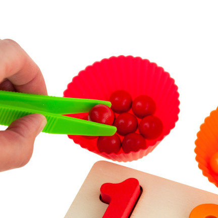 TG67012 dřevěná montessori skládačka pro výuku matematiky