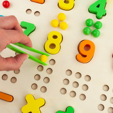 TG67012 dřevěná montessori skládačka pro výuku matematiky