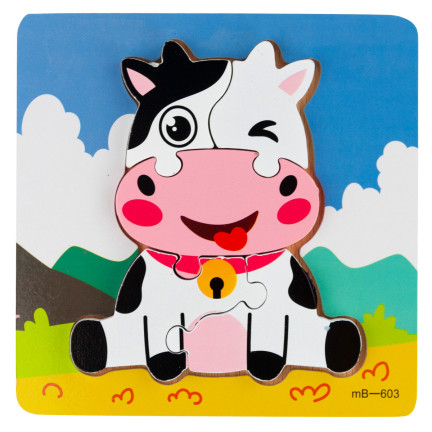 TG67017 dřevěná skládačka, puzzle, karamelka, vzdělávací kostky