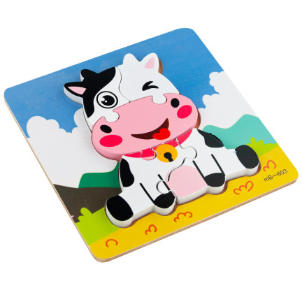 TG67017 dřevěná skládačka, puzzle, karamelka, vzdělávací kostky