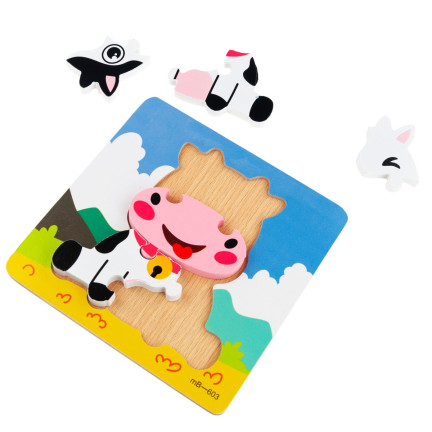 TG67017 dřevěná skládačka, puzzle, karamelka, vzdělávací kostky