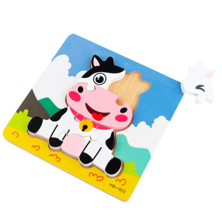 TG67017 dřevěná skládačka, puzzle, karamelka, vzdělávací kostky