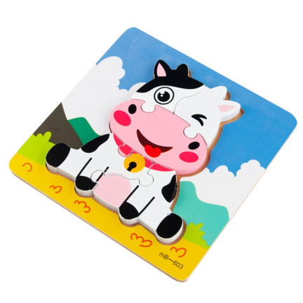 TG67017 dřevěná skládačka, puzzle, karamelka, vzdělávací kostky