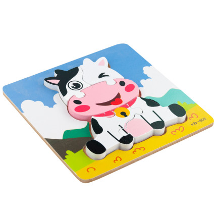 TG67017 dřevěná skládačka, puzzle, karamelka, vzdělávací kostky
