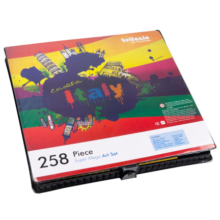 TG67284 výtvarná sada na malování, kufřík, 258 ks.