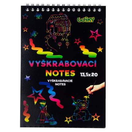 TG67286 škrabátko, stírací los, omalovánky, zápisník A5