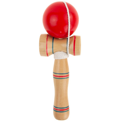 TG67313 kendama – klasická japonská dřevěná hra na obratnost, při které se chytají míčky