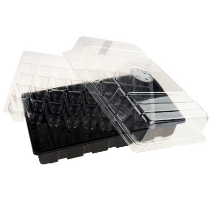 TG71789 mini skleník, pařeniště pro klíčení, klíčička, sazenice + ventilace, 40 komor