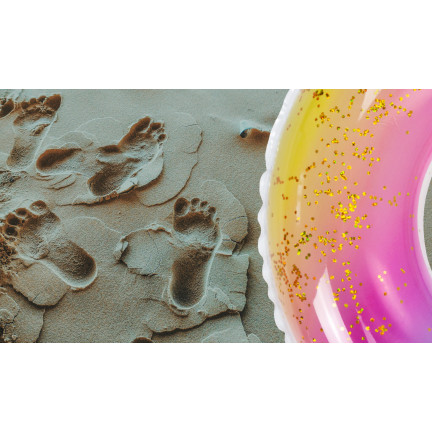 TG67354 NAFUKOVACÍ PLAVACÍ KOLO GLITTER RAINBOW PRO DĚTI