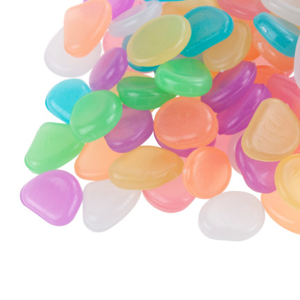 TG67713-1 svítící kameny, fluorescenční kamínky, 100 ks, barevné