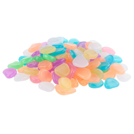 TG67713-1 svítící kameny, fluorescenční kamínky, 100 ks, barevné