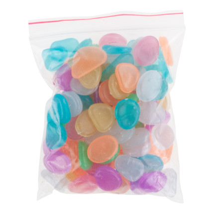 TG67713-1 svítící kameny, fluorescenční kamínky, 100 ks, barevné