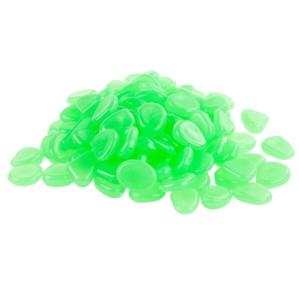 TG67713-3 svítící kameny, fluorescenční kamínky, 100 ks, zelené