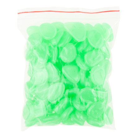 TG67713-3 svítící kameny, fluorescenční kamínky, 100 ks, zelené