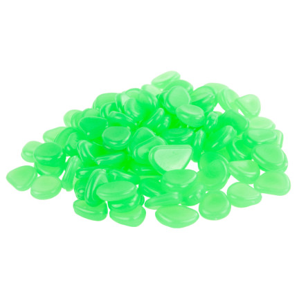 TG67713-3 svítící kameny, fluorescenční kamínky, 100 ks, zelené
