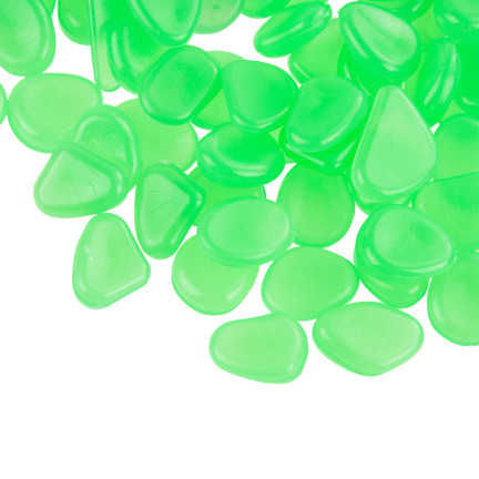 TG67713-3 svítící kameny, fluorescenční kamínky, 100 ks, zelené