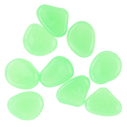 TG67713-3 svítící kameny, fluorescenční kamínky, 100 ks, zelené