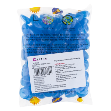 TG67713-5 svítící kamínky, fluorescenční kamínky, 100 ks, dekorativní