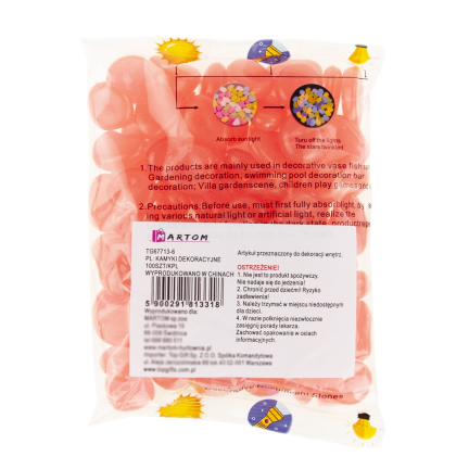 TG67713-6 svítící kamínky, fluorescenční kamínky, 100 kusů, dekorativní