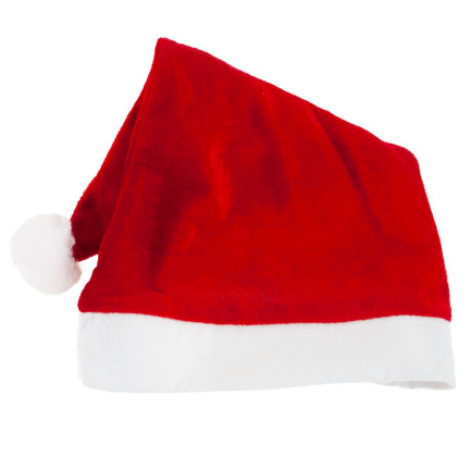 TG69514 čepice Santa Clause, plusová čepice s bambulí, univerzální velikost, červená