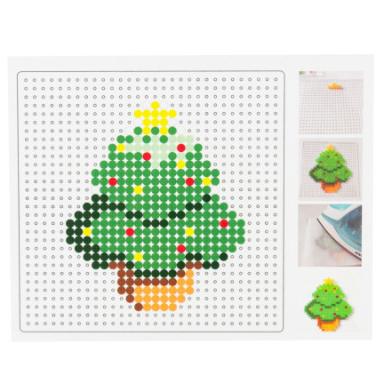 TG69618 puzzle DIY, deska s kolíky, korálky, mozaika, korálková dlaždice, vánoční skládačka