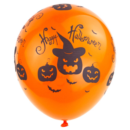 Sada halloweenských ozdob, papírové, různé barvy, halloweenské dekorace, balónky, girlanda, ozdoby na stůl, sada