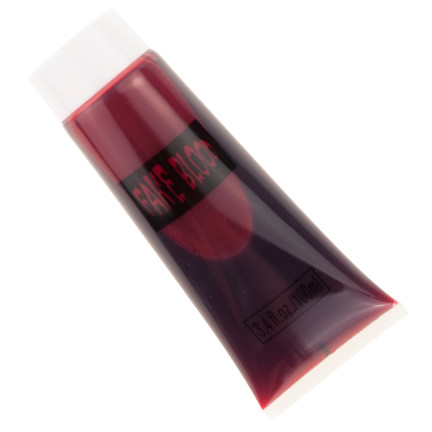 Umělá krev, červená, tekutá, tekutá krev, halloweenská dekorace, tuba 100 ml