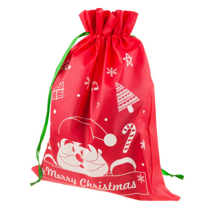 TG70466-2  vánoční taška na dárky od Santy, dárková taška, obal, červená, velká