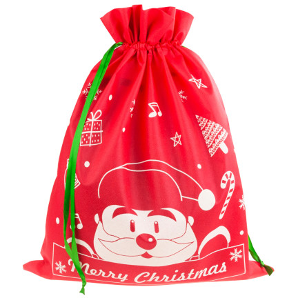 TG70466-2  vánoční taška na dárky od Santy, dárková taška, obal, červená, velká