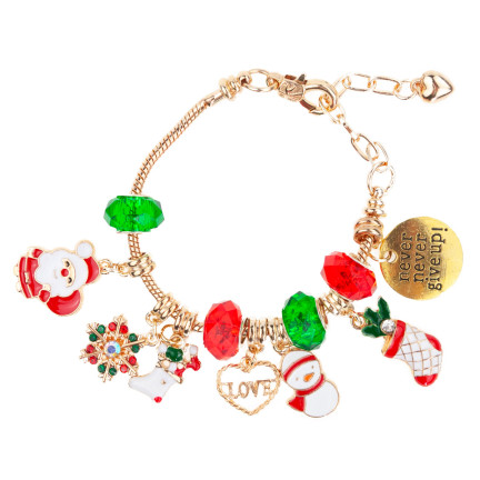 TG70495 adventní kalendář, vánoční náramek, šperk, dárek, přívěsky, DIY