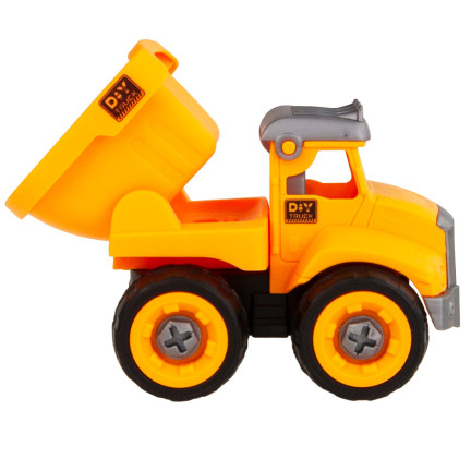 TG71070 stroje, stavební vozidla, autíčka, bagr, jeřáb, sklápěč, míchačka na beton, sada