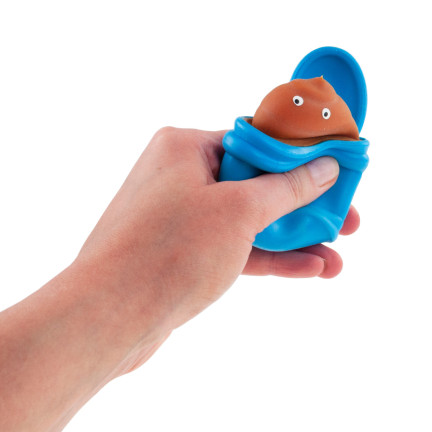 TG71152 antistresová mačkací hračka – záchod s hovínkem, vtipná smyslová squishy hračka