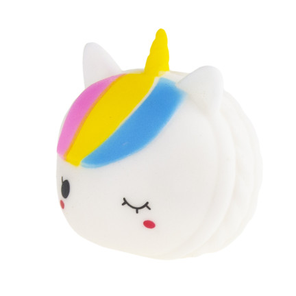 TG71174  mačkací antistresová hračka – duhový jednorožec, smyslová squishy