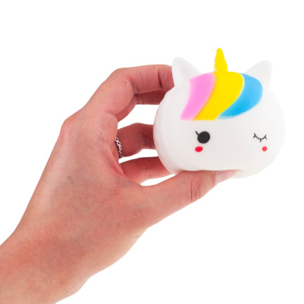 TG71174  mačkací antistresová hračka – duhový jednorožec, smyslová squishy