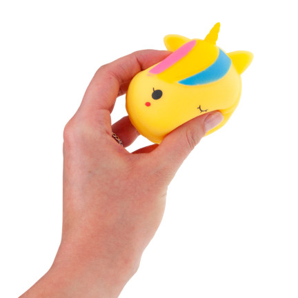 TG71174  mačkací antistresová hračka – duhový jednorožec, smyslová squishy