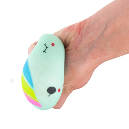 TG71174  mačkací antistresová hračka – duhový jednorožec, smyslová squishy