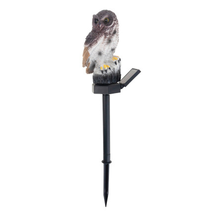 TG71281 solární lampa ve tvaru sovy, zahradní LED lampa, zapichovací lampa, zahradní dekorace