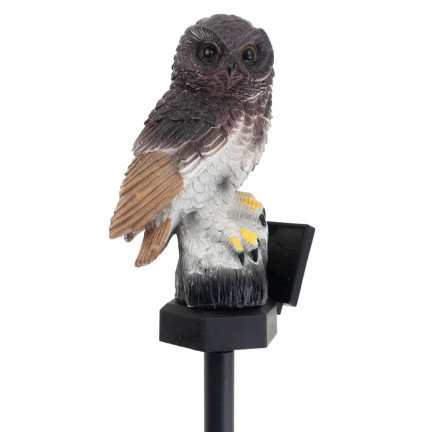 TG71281 solární lampa ve tvaru sovy, zahradní LED lampa, zapichovací lampa, zahradní dekorace