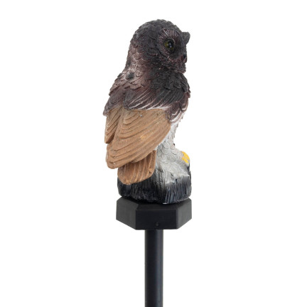 TG71281 solární lampa ve tvaru sovy, zahradní LED lampa, zapichovací lampa, zahradní dekorace