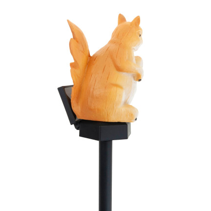 TG71282 solární lampa ve tvaru veverky, zapichovací zahradní LED lampa, solární senzor soumraku