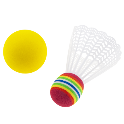 TG71584 badmintonová sada, raketky, míček, barevné rakety, herní sada