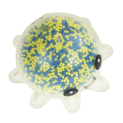 TG71661 Světelný squish, chobotnice squish s kuličkami ze sturofoamu, antistresový, LED squish 