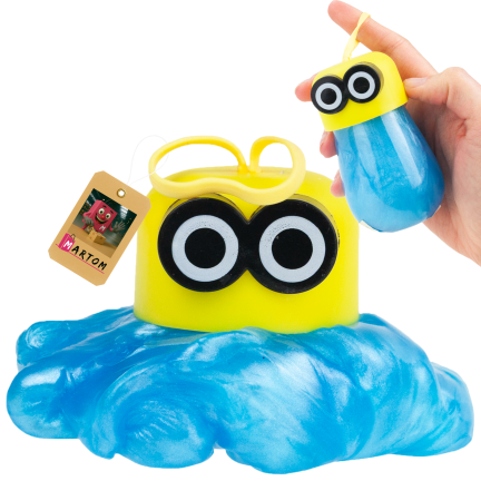 Glutek slime, modelína, smyslová hmota, kreativní hračka, směs barev