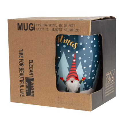 Keramický hrnek, vánoční motiv, vánoční vzor, dárek k svátku svatého Mikuláše, 300 ml
